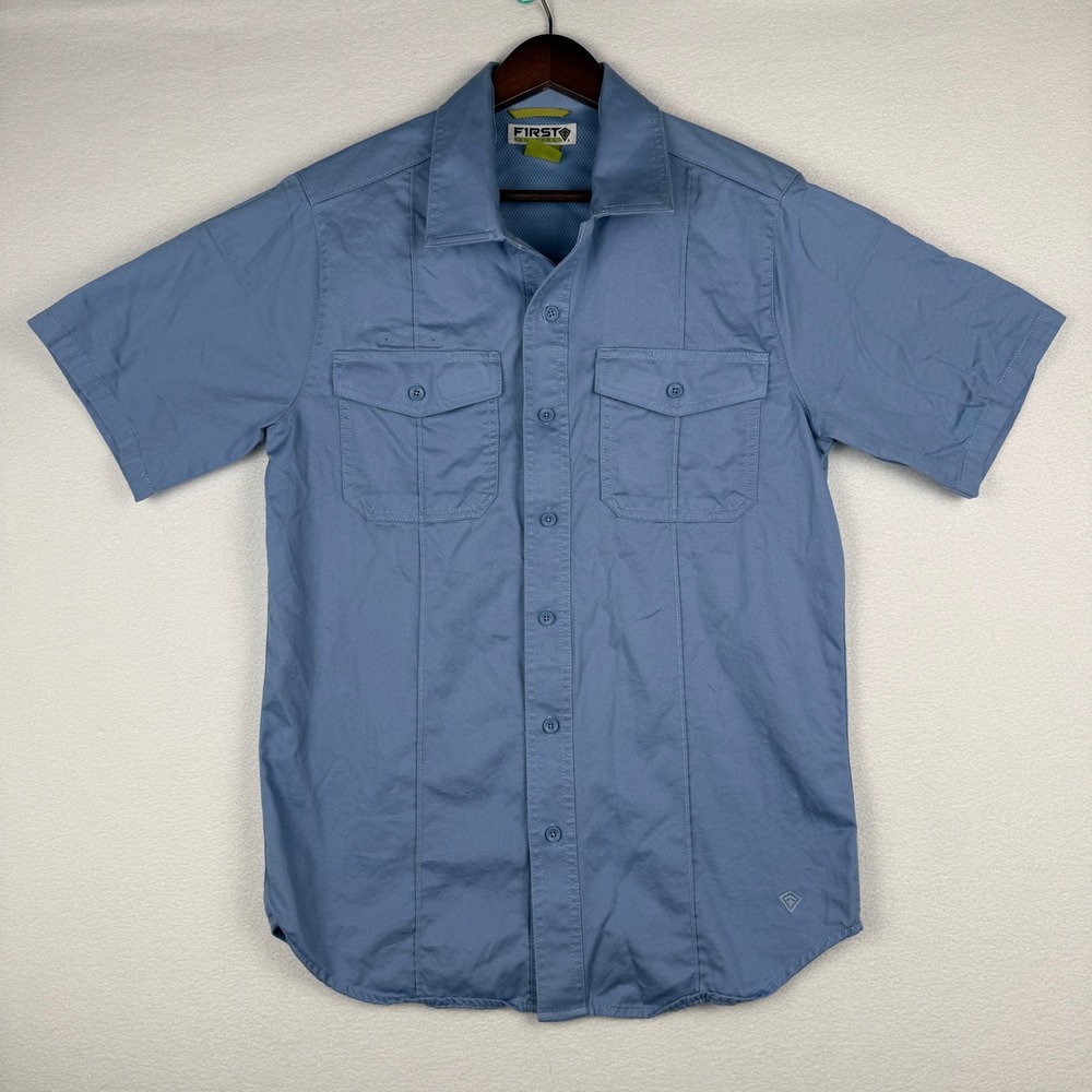 First Tactical Cotton Station Short Sleeve Shirts Mens S Zipper Utility 112008 - Picture 5 of 13